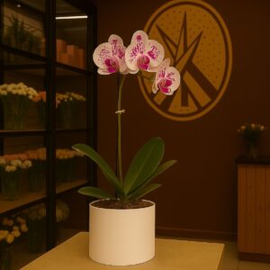 Orquídea no Box Redondo