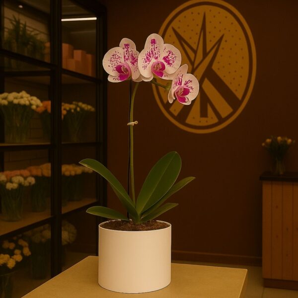 Orquídea no Box Redondo